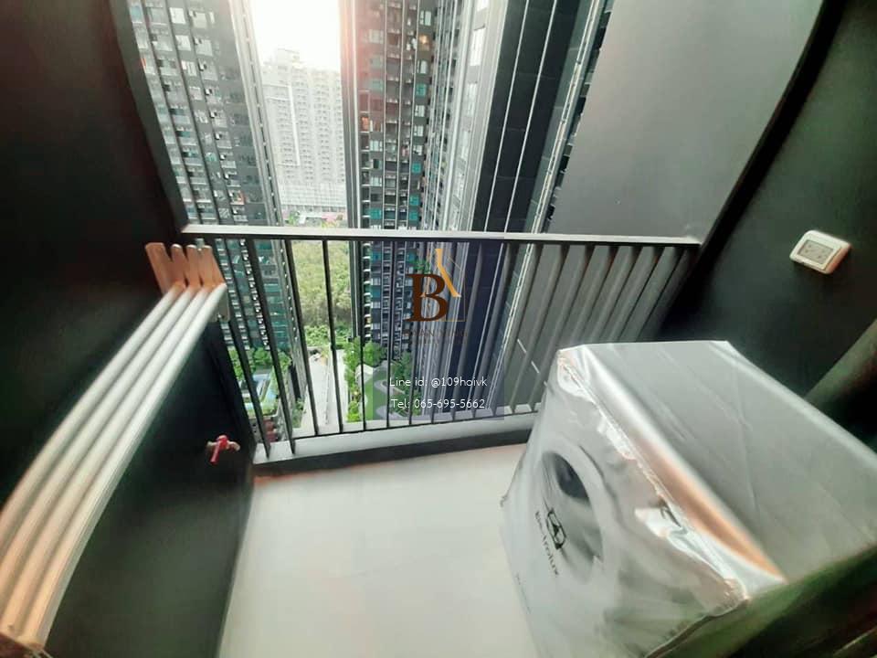 Life Asoke พระราม9 ห้องStudio ครัวปิด ชั้นสูง ลมพัดเย็นสบาย 