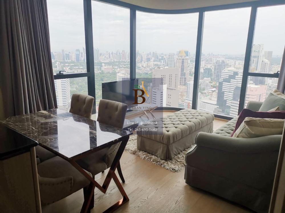 RENT 2Bed Ashton Chula เฟอร์ครบ เห็นวิวสวนลุม