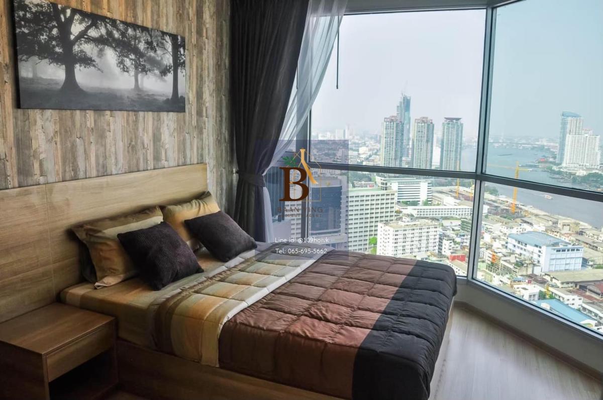 RHYTHM SATHORN ห้อง 40ตรม. วิวเห็นโค้งน้ำเจ้าพระยาเต็มตา! 