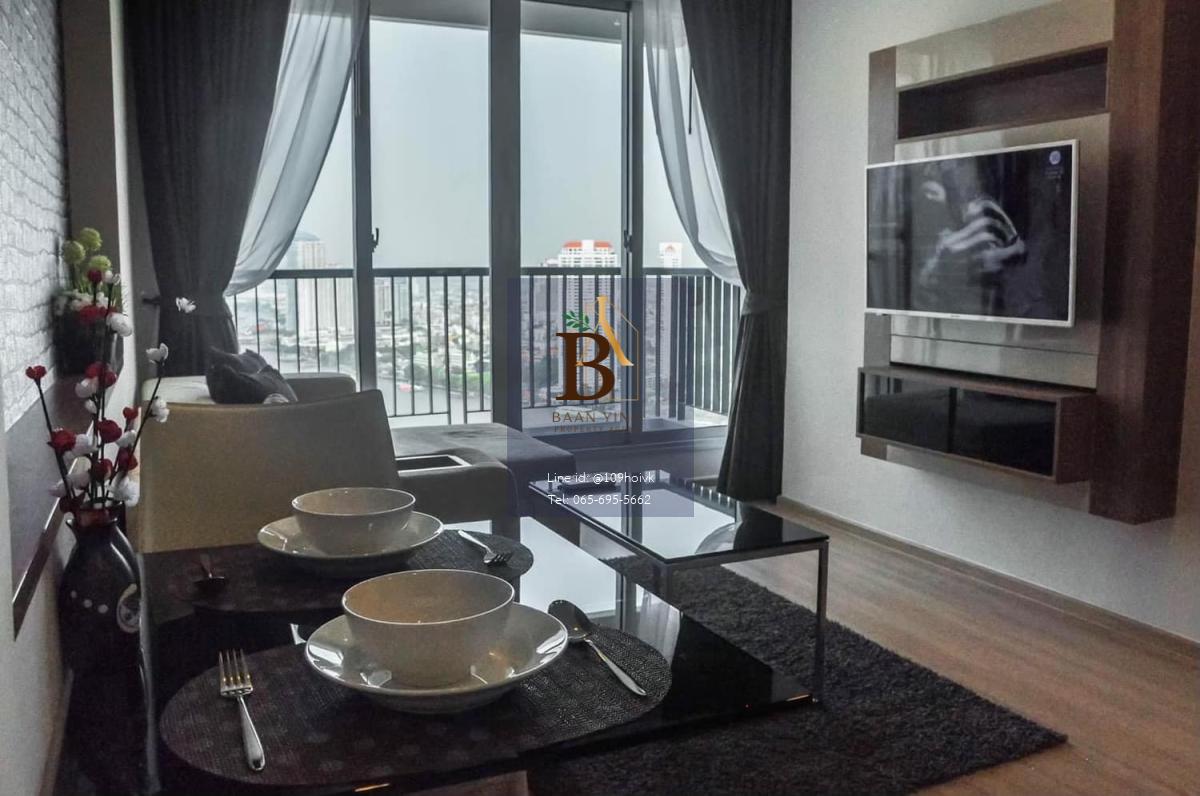 RHYTHM SATHORN ห้อง 40ตรม. วิวเห็นโค้งน้ำเจ้าพระยาเต็มตา! 