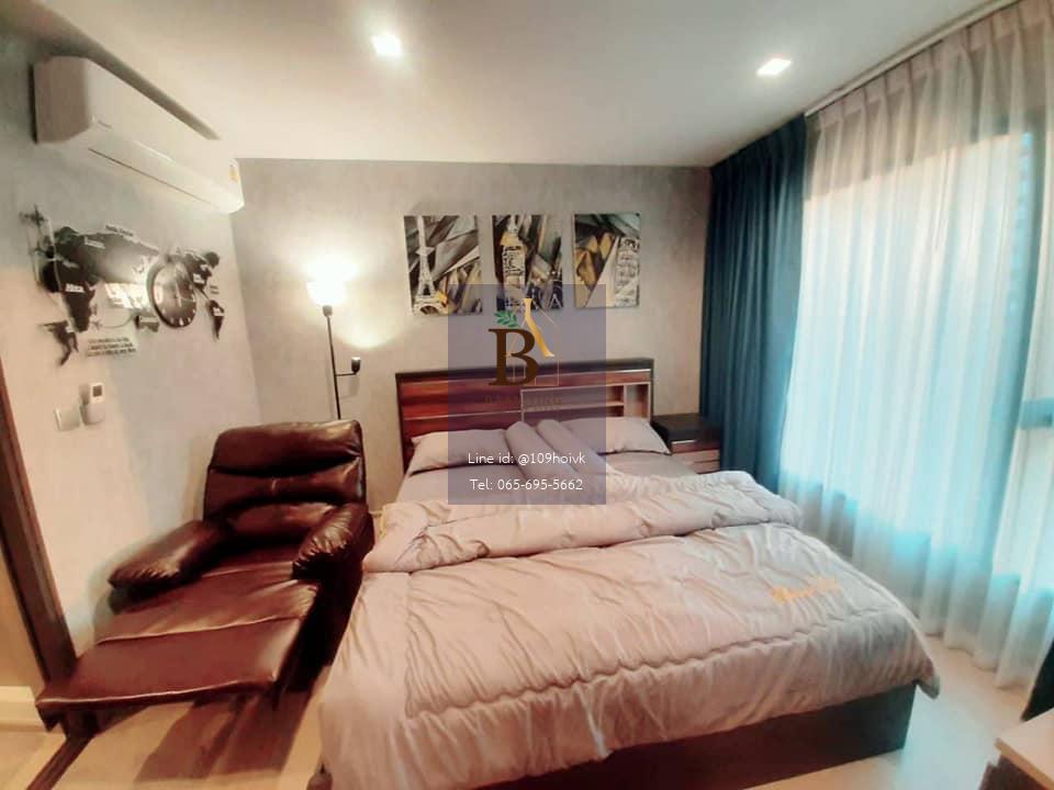Life Asoke พระราม9 ห้องStudio ครัวปิด ชั้นสูง ลมพัดเย็นสบาย 