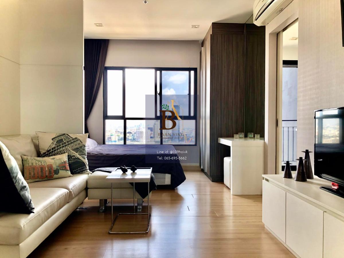 Urbano Absolue สาทร-ตากสิน เห็นแม่น้ำเจ้าพระยา ห้องStudio 33ตรม. ครัวแยก 