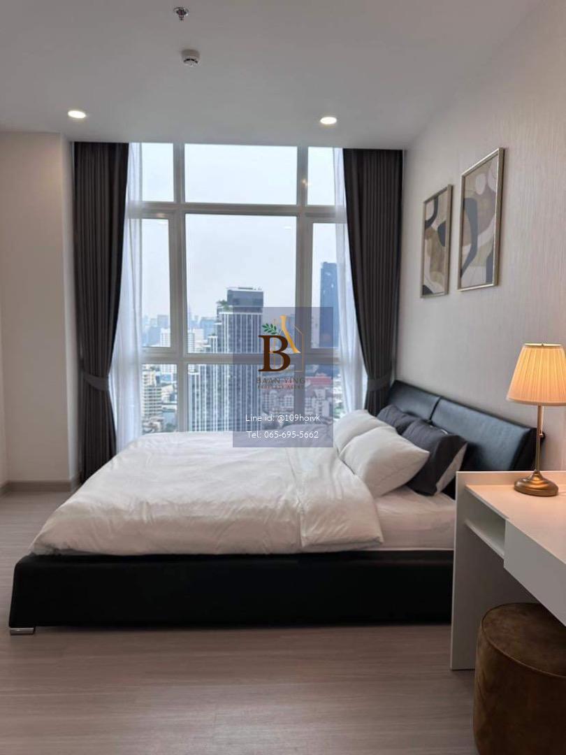 🛋️1-ห้องนอนใหญ่ ใหม่เอี่ยม✨ใกล้จุฬา/สีลม เฟอร์และเครื่องใช้ไฟฟ้าครบ 