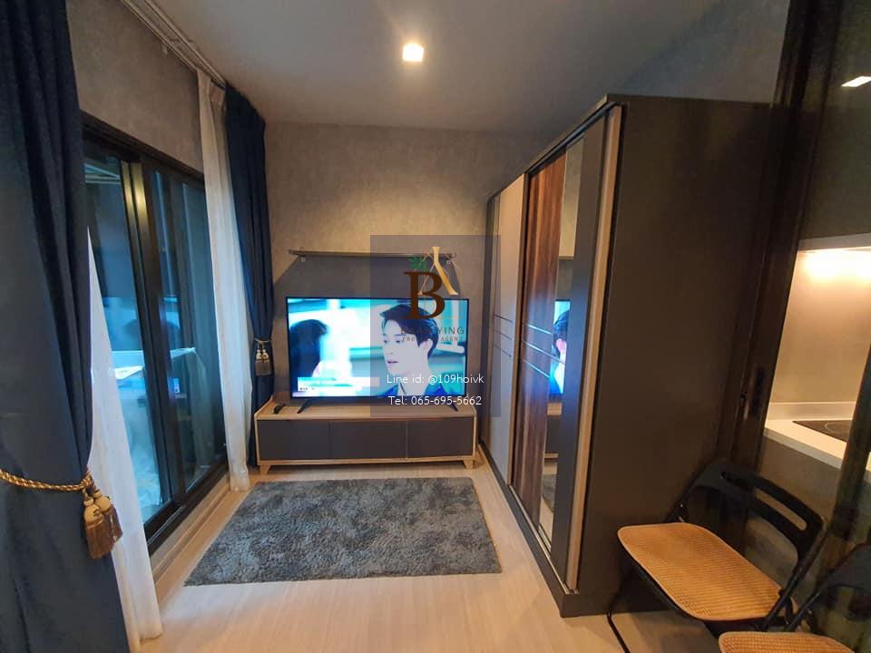 Life Asoke พระราม9 ห้องStudio ครัวปิด ชั้นสูง ลมพัดเย็นสบาย 