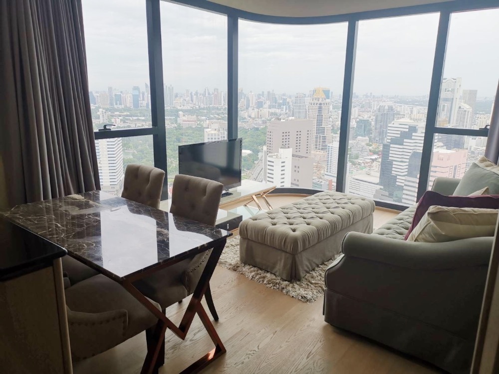 RENT 2Bed Ashton Chula เฟอร์ครบ เห็นวิวสวนลุม