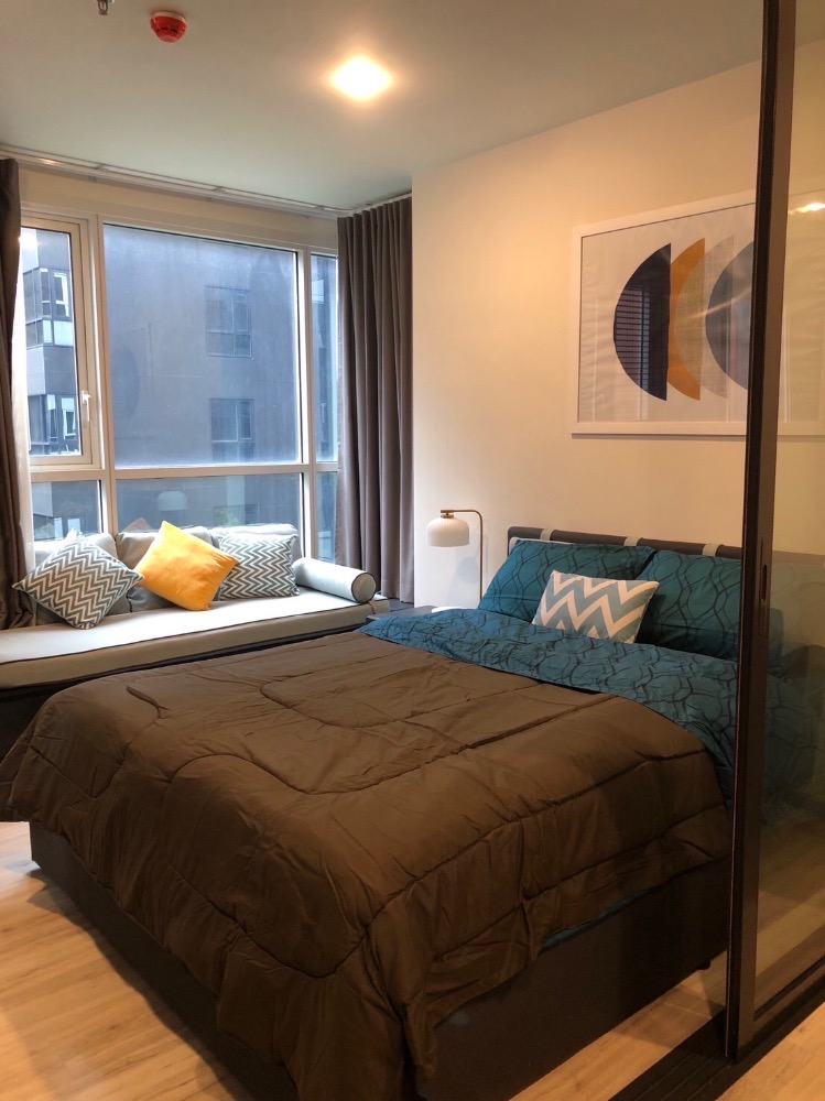 [ให้เช่า] ห้องวิวสวน แต่งสไตล์เรียบเท่ห์ เฟอร์ครบ คอนโดติดรถไฟฟ้าห้วยขวาง