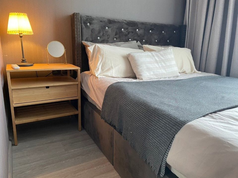 ห้องเพดานสูงโปร่ง ชั้นสูงวิวดีม๊ากกกกกก คอนโด The Line สุขุมวิท101