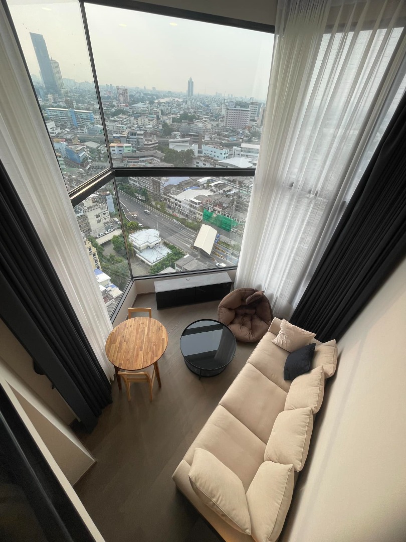 พาร์ค ออริจิ้น จุฬา-สามย่าน ห้องDuplex 2-ห้องนอน พร้อมอยู่ ส่วนกลางดีมาก 