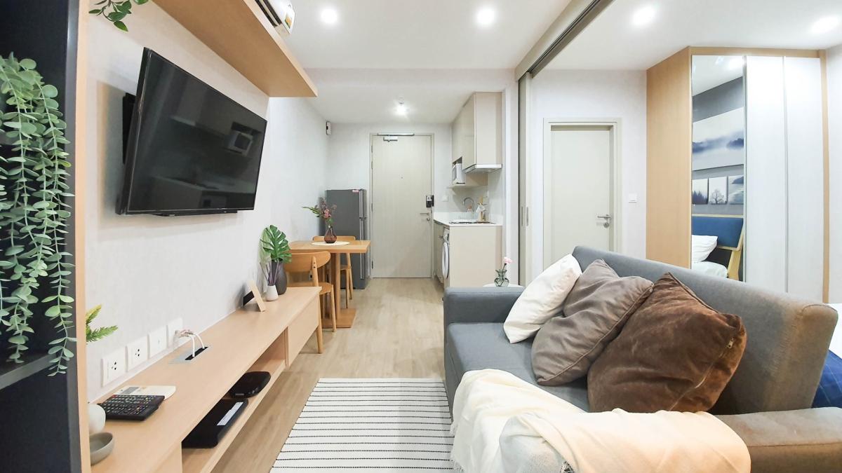 Ideo Q Chula 1-ห้องนอน เฟอร์ครบ มีเครื่องซักผ้า เข้าอยู่ได้เลย 