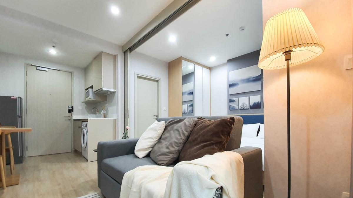 Ideo Q Chula 1-ห้องนอน เฟอร์ครบ มีเครื่องซักผ้า เข้าอยู่ได้เลย 