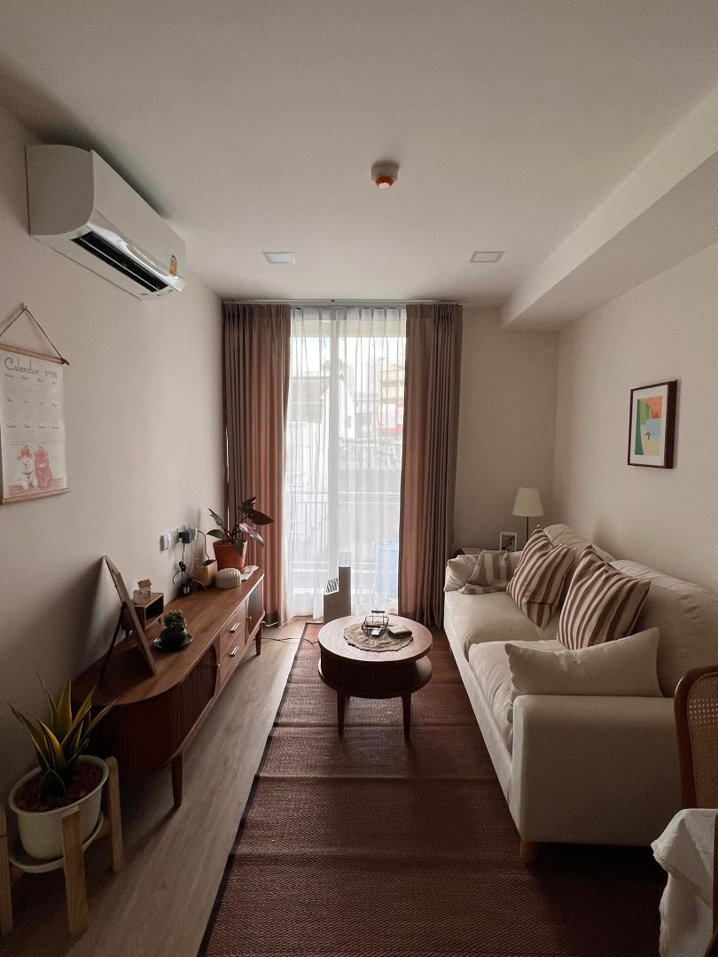 The Nest chula samyan ห้อง35ตรม. กั้นเป็นสัดส่วน