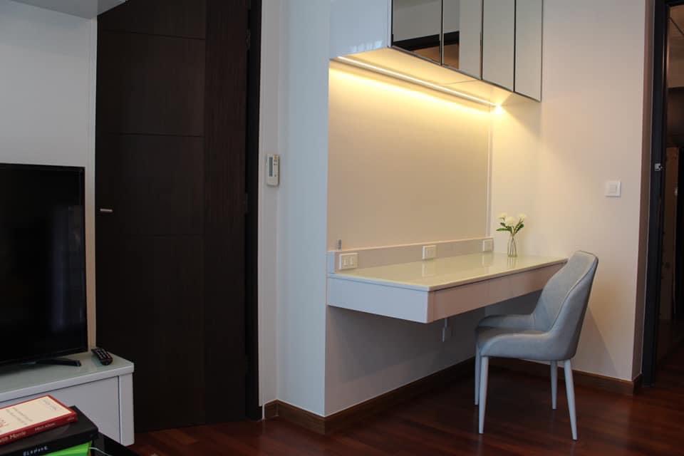 มี Private Lift ส่วนตัวส่งถึงหน้าห้อง 1ห้องนอน 33ตรม. เฟอร์ครบ 